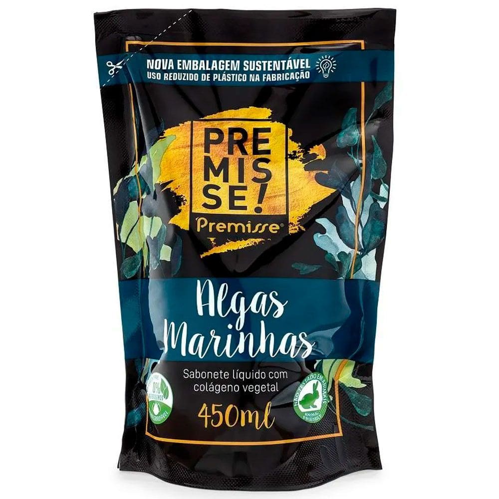 Sabonete Líquido Algas Marinhas Refil 450ml Premisse