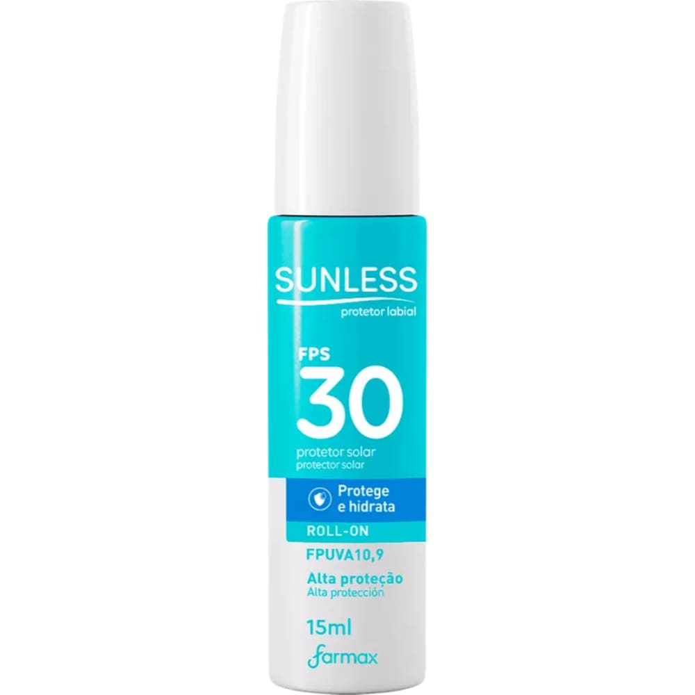 Protetor Labial Sunless FPS 30 Roll-On Farmax 15ml