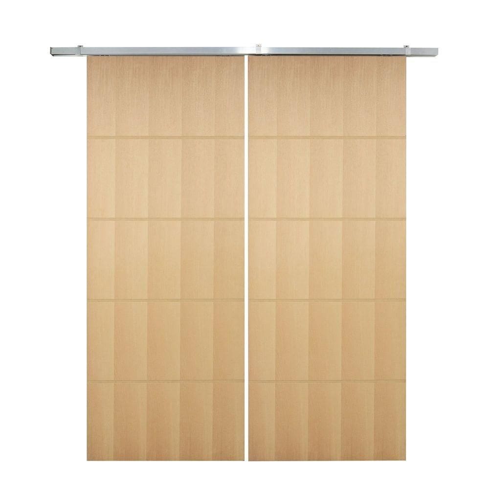 Porta Dupla De Correr P- Verniz Frisada F03 - 210x140
