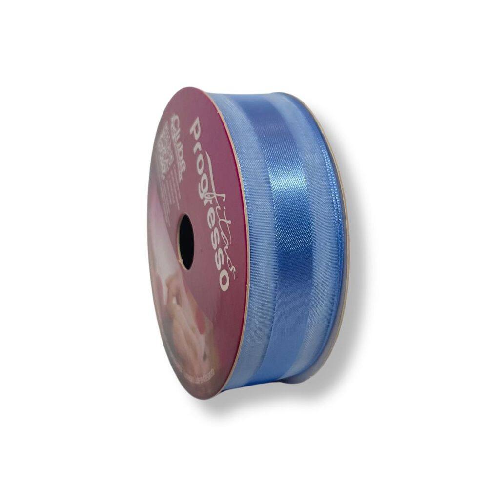 Fita De Voal Com Cetim 22mm Progresso Nº5 10 Metros