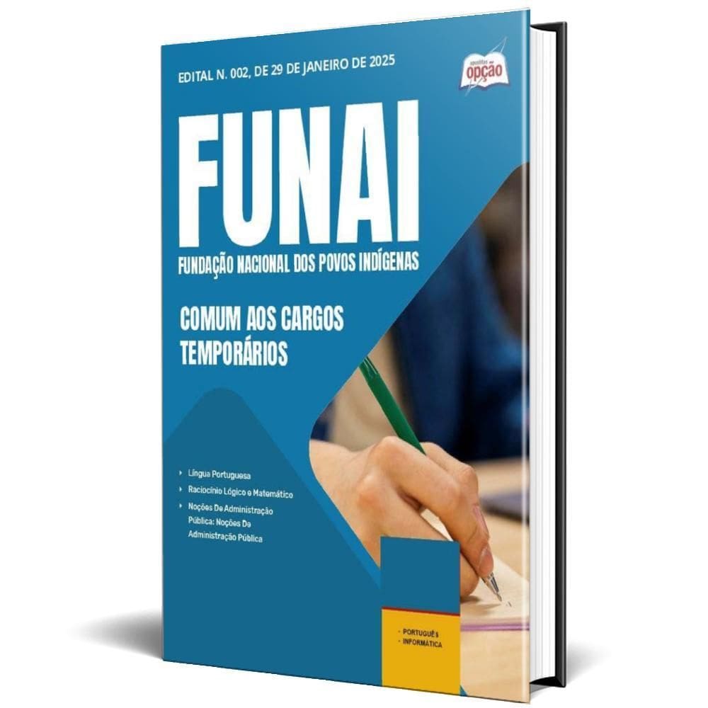 Apostila Funai 2025 - Comum Aos Cargos - Temporários