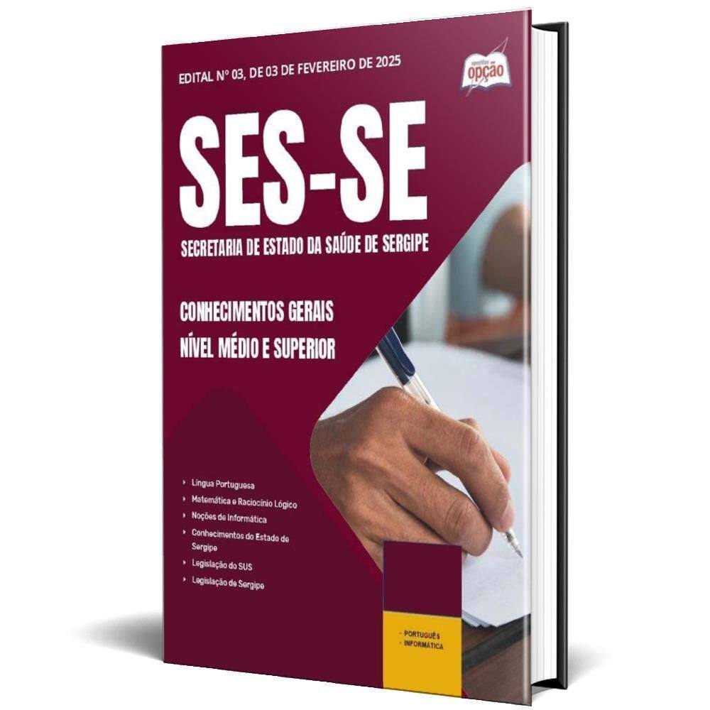 Apostila Ses Se 2025 Nível Médio E Superior Conhecimentos