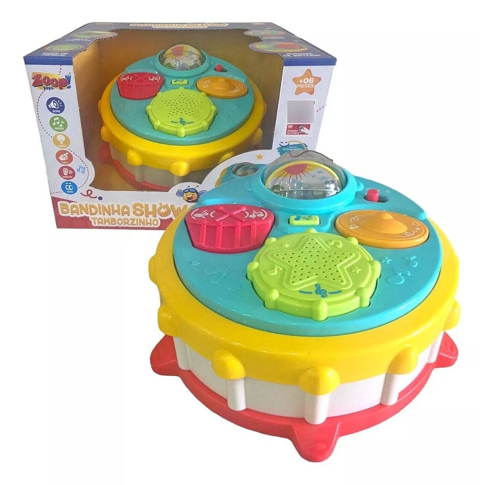 Brinquedo Interativo Bandinha Show Tamborzinho - ZP00657