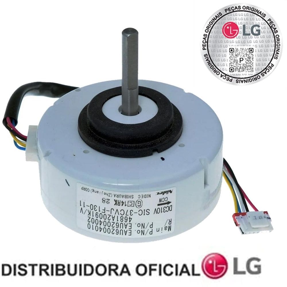 Motor Ventilador Evaporadora Ar Lg Eau62004010 Eixo Curto