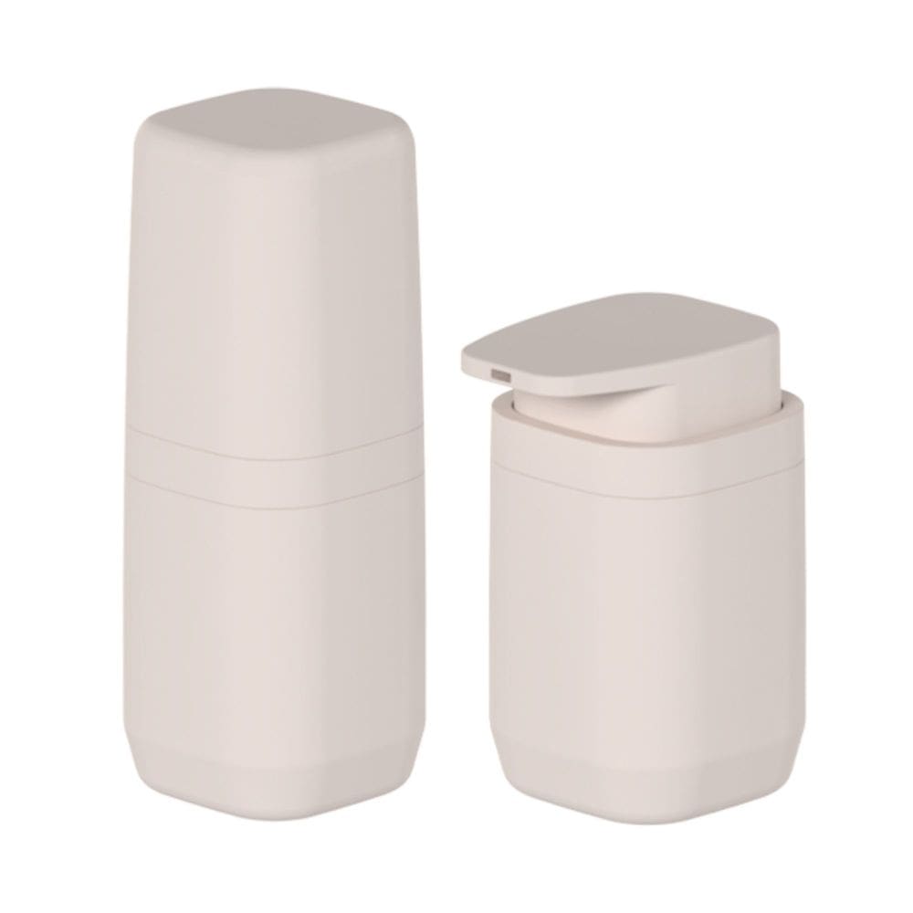 Conjunto de Porta Escova e Porta Sabonete Líquido Aura Bege - Ou