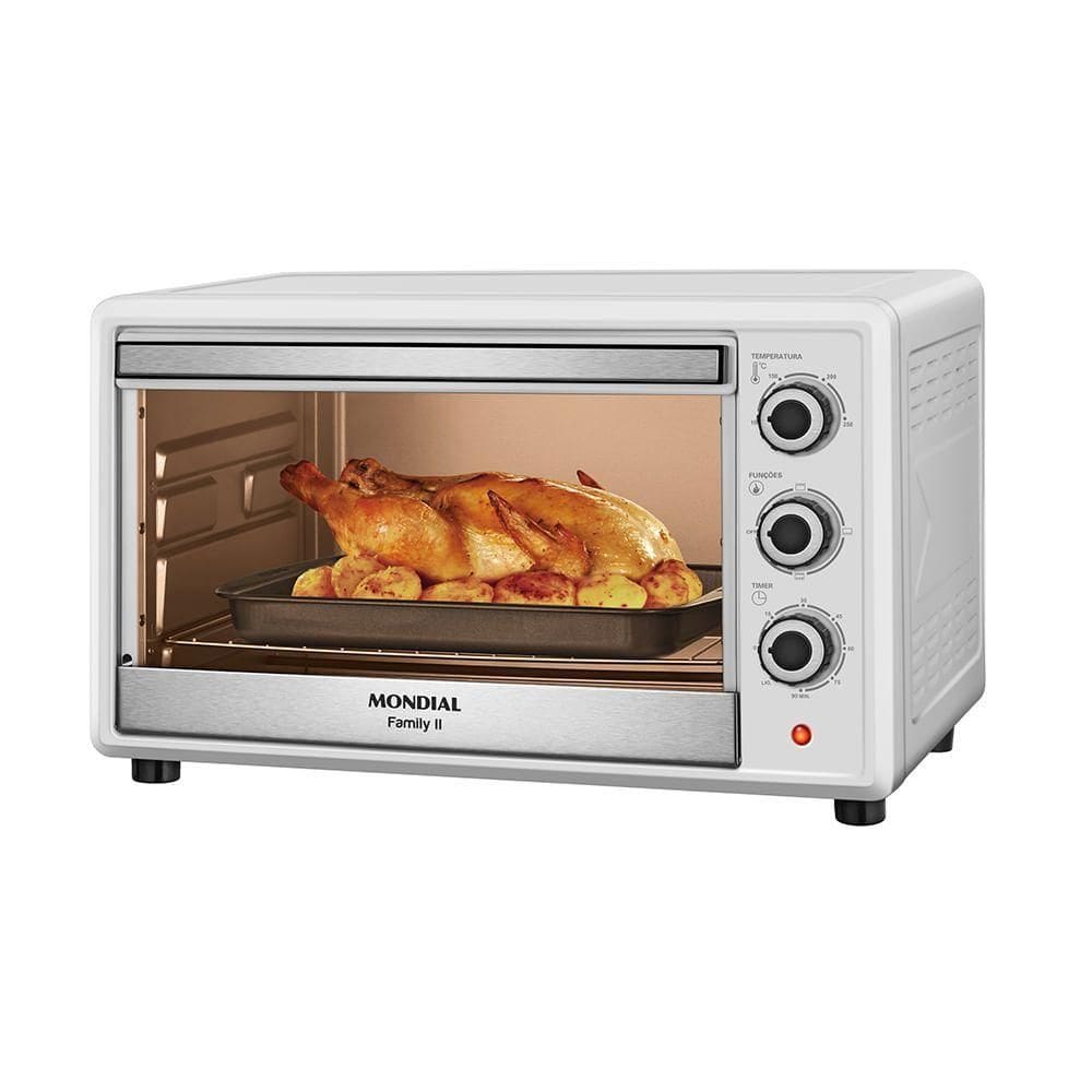 Forno Elétrico 42l Family Ii Mondial Branco Inox FR 42W 220V/60hz