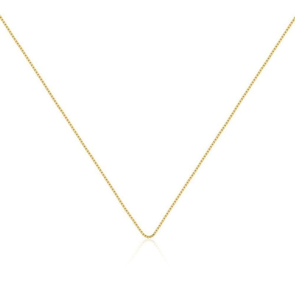 Corrente Veneziana Feminina Banhada Ouro 18k