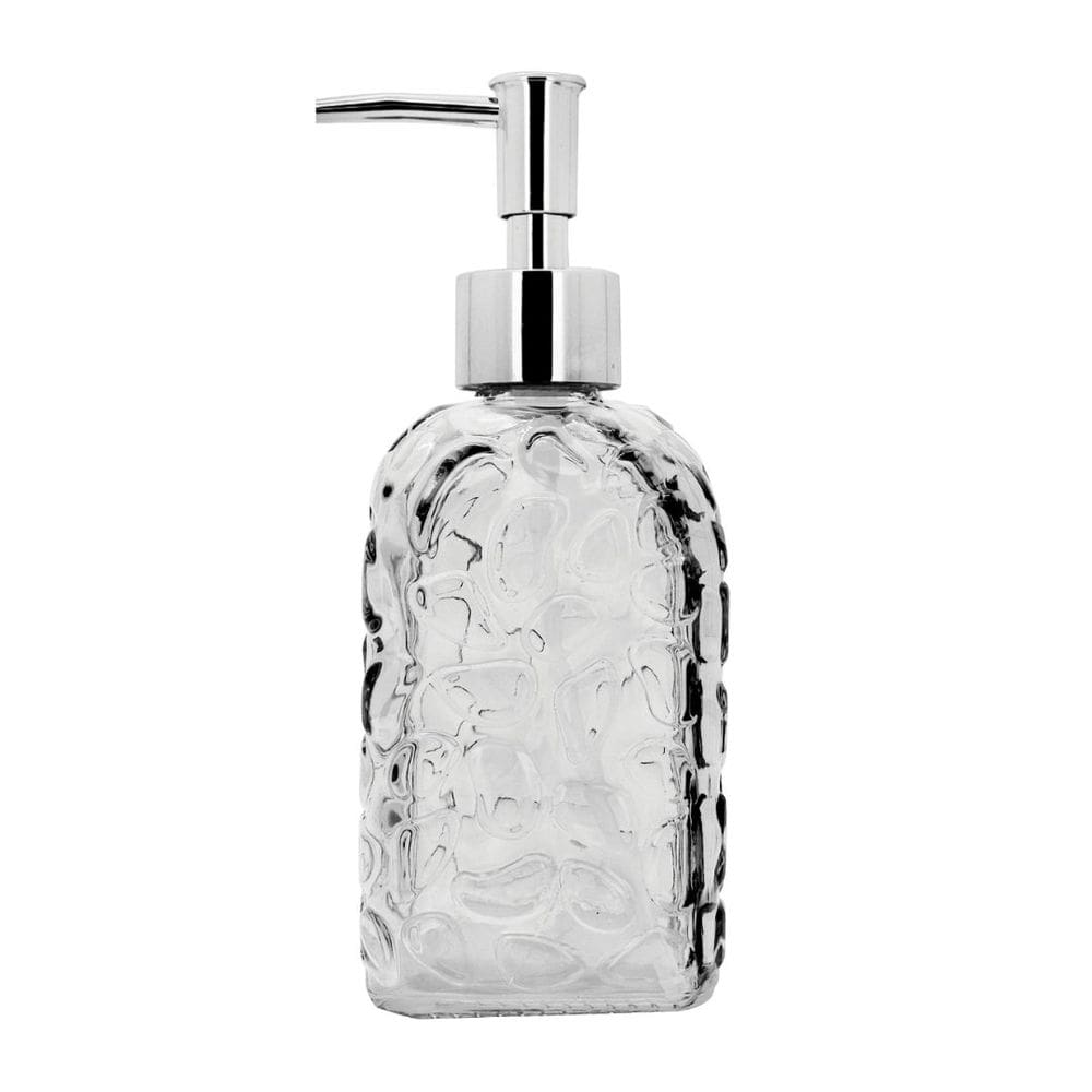 Saboneteira Porta Sabonete Líquido Vidro Clear Bolhas 500ml - Tuut