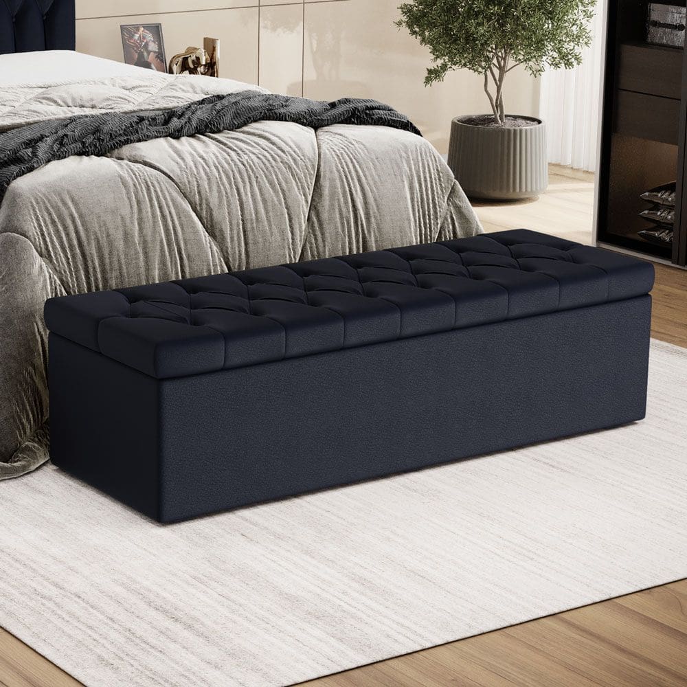 Calçadeira para Cama de Casal Sagitarius 140 Tecido Corino