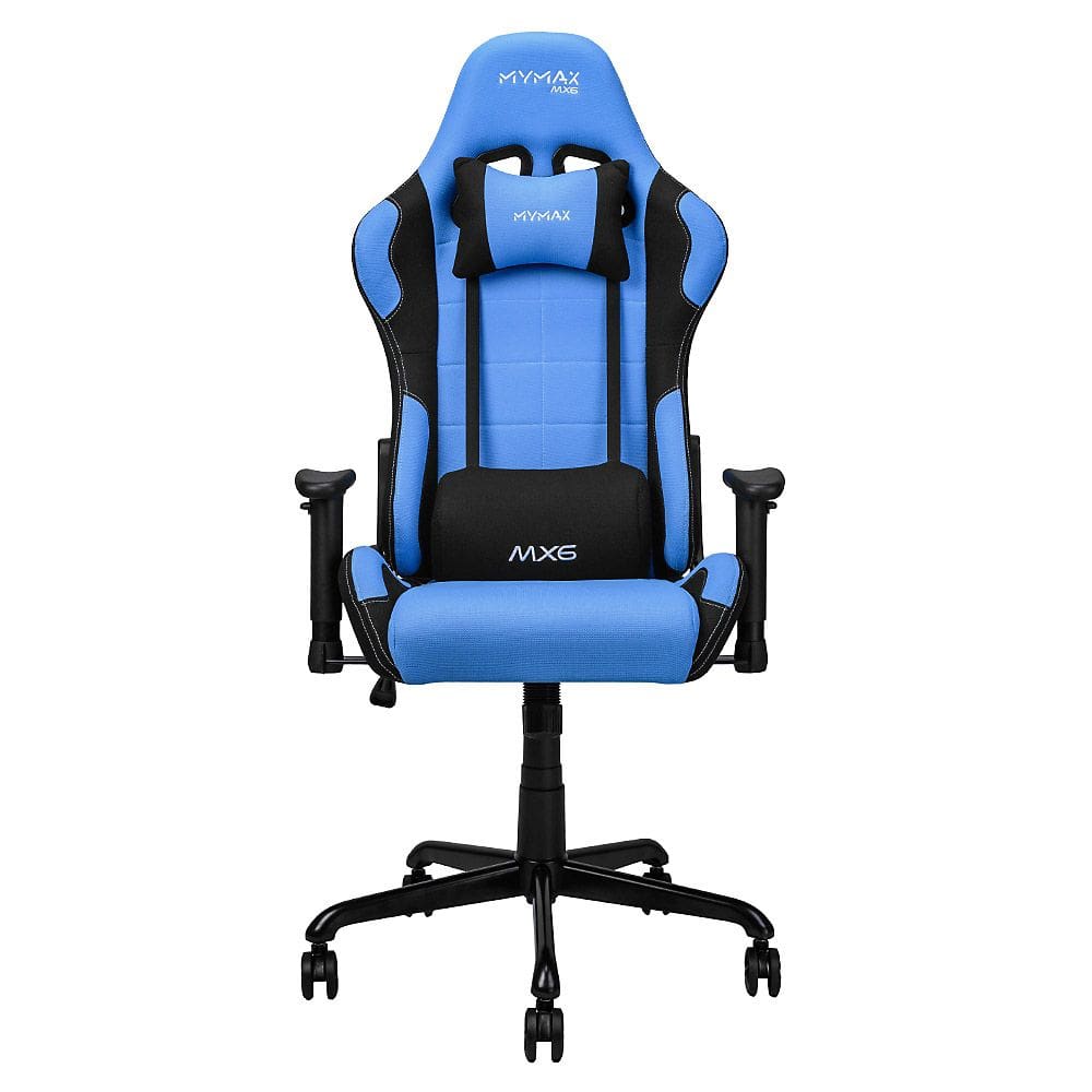 Cadeira Gamer MX6 em Tecido Giratoria Azul Mymax MYMAX