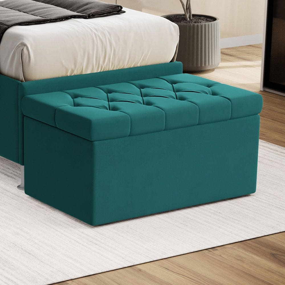Calçadeira para Cama de Solteiro Sagitarius 90 Tecido Sued