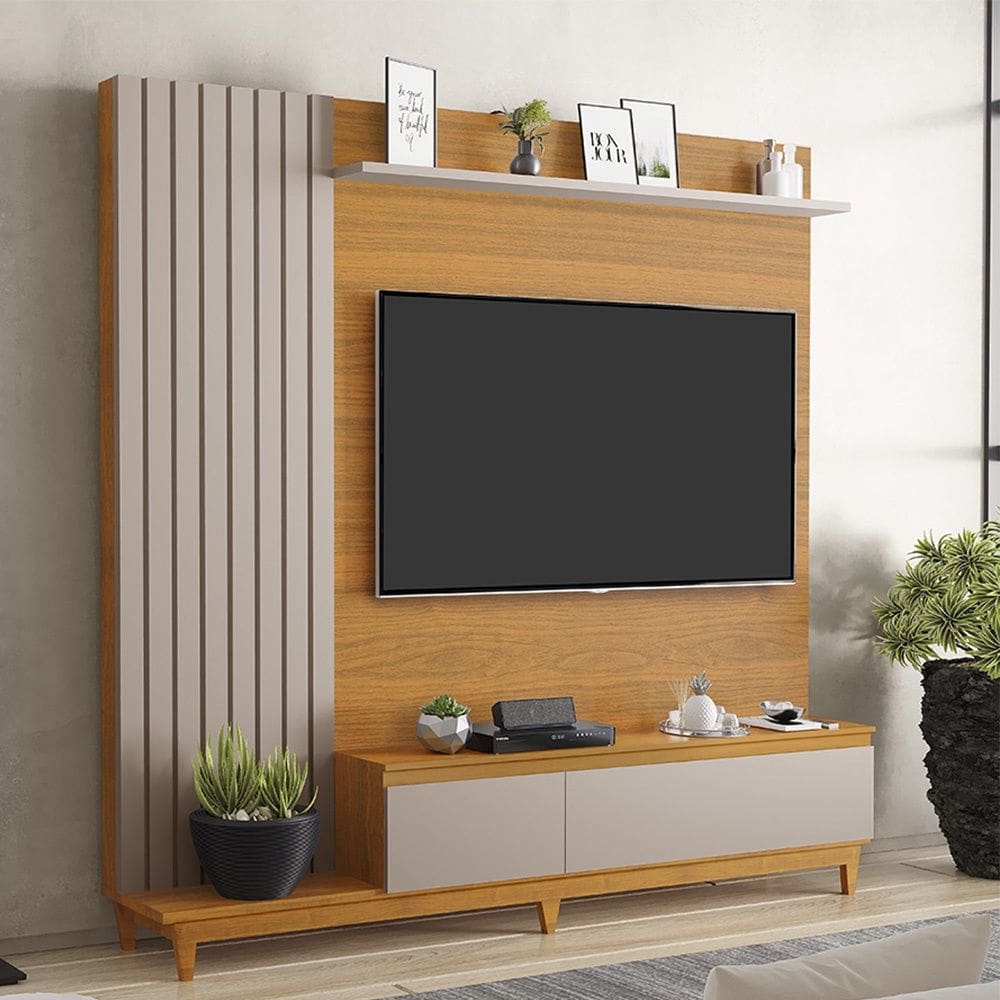 Rack Painel Para TV até 65 Polegadas Jacarta Freijó Maní Luapa