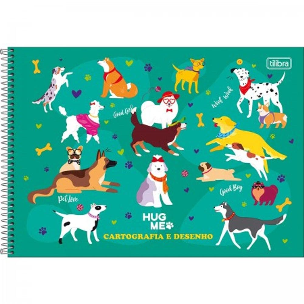 Caderno Desenho 80 Folhas Hug Me Tilibra 8600
