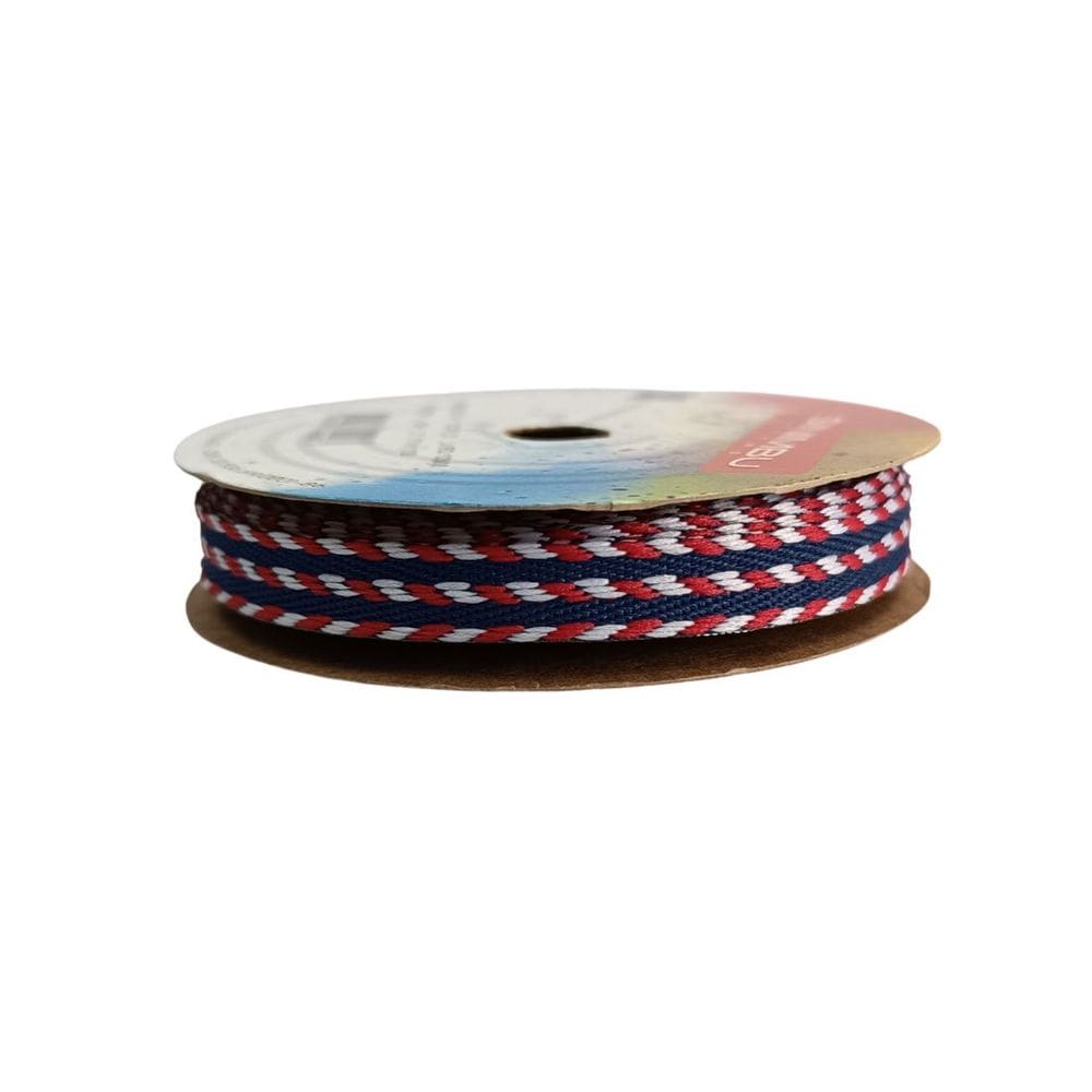 Fita Decorada Com Corda Sinimbu 1975 10mm Poliéster Com 10 Metros