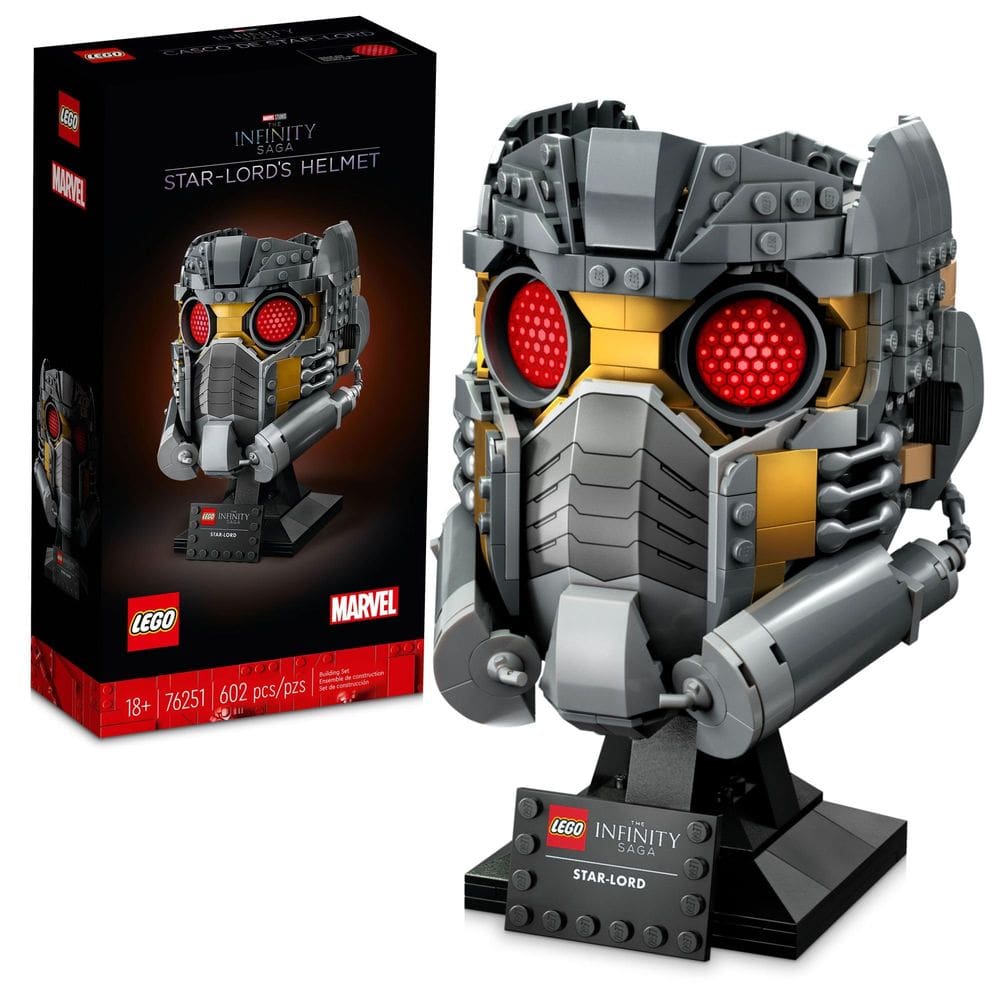 Kit de modelos LEGO Marvel Star-Lord`s Helmet Set 76251 para adultos