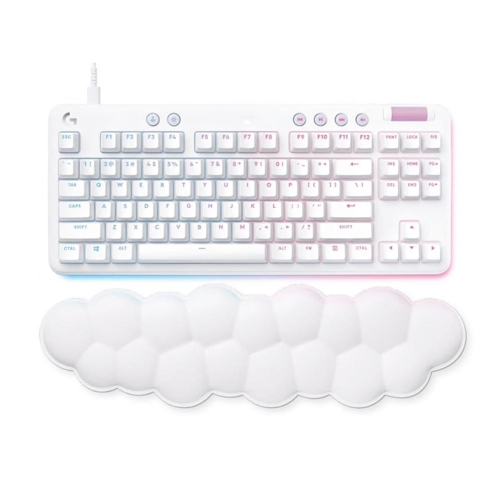 Teclado Gamer Logitech G713 - RGB LightSync - ABNT - Switch GX Red Linear - Branco - 920-010705