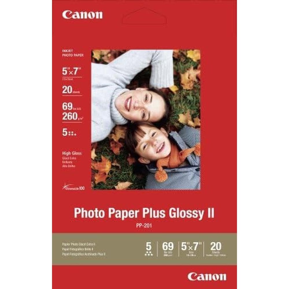 Papel fotográfico Canon Photo Paper Plus Glossy II 5x7 20 folhas