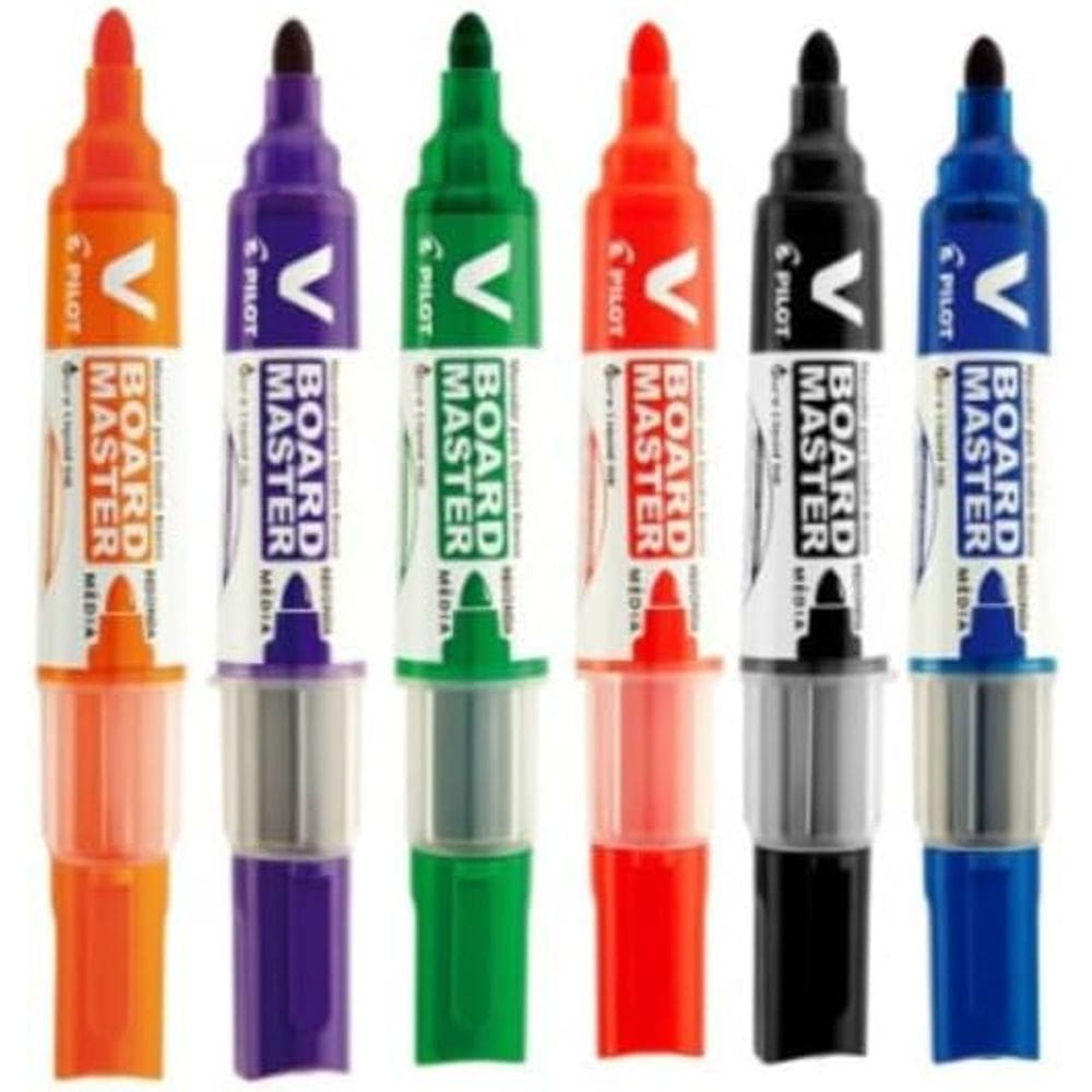 Kit 6 Marcadores para Quadro Branco Board Master WBMA - PILOT