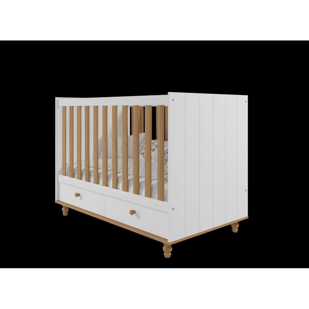 Berço Permobili Candy Retro Americano com gavetas MDF