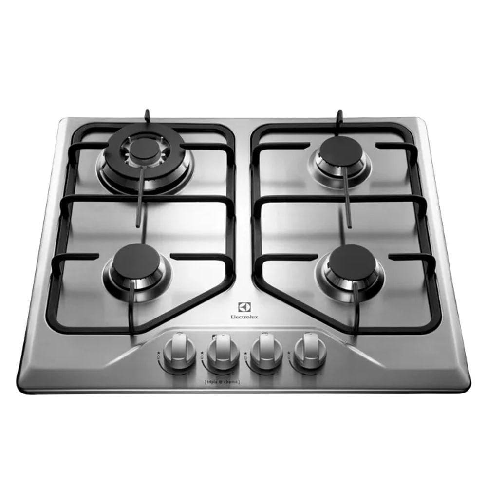 Fogão Cooktop A Gás Electrolux 4 Bocas Gt60xprateado Bivolt