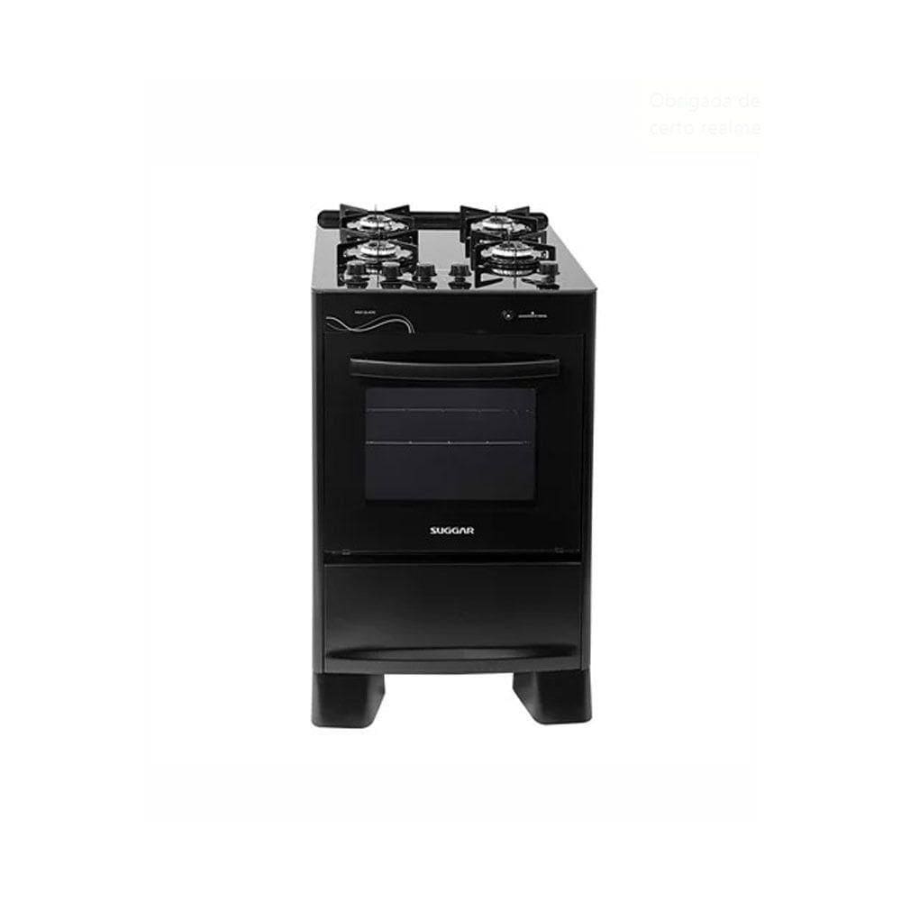 Fogão Neo Glass Fgvng410pt Com 4 Bocas Piso Suggar Preto Bivolt