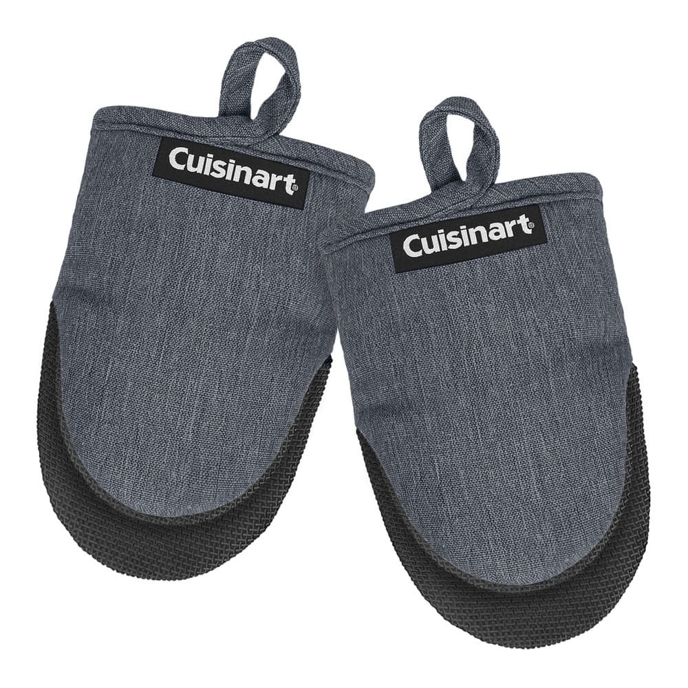 Luvas de forno Cuisinart Mini resistentes ao calor 14 cm x 18 cm Chambray