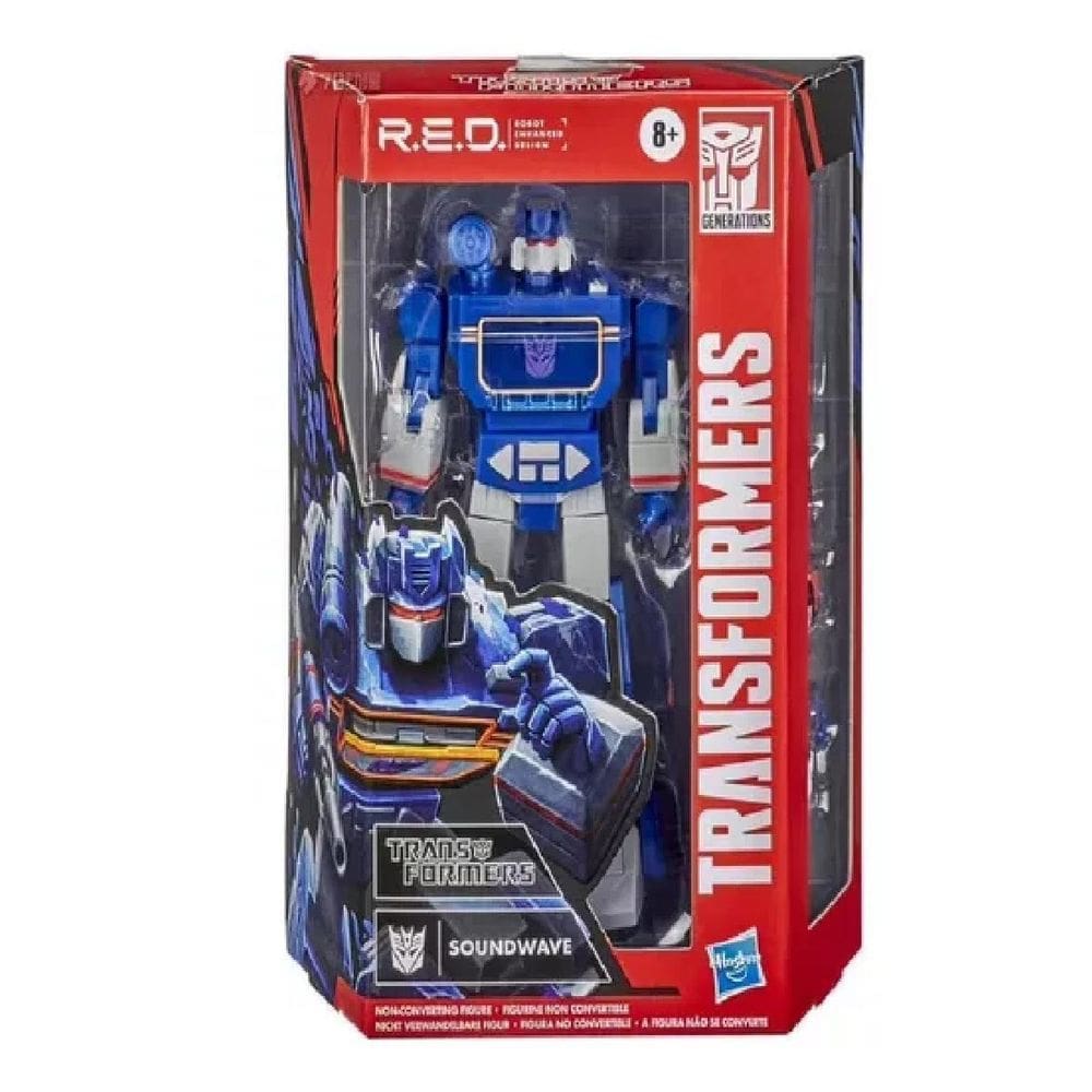 Design Aprimorado Do Robô Transformers Red Soundwave R.E.D