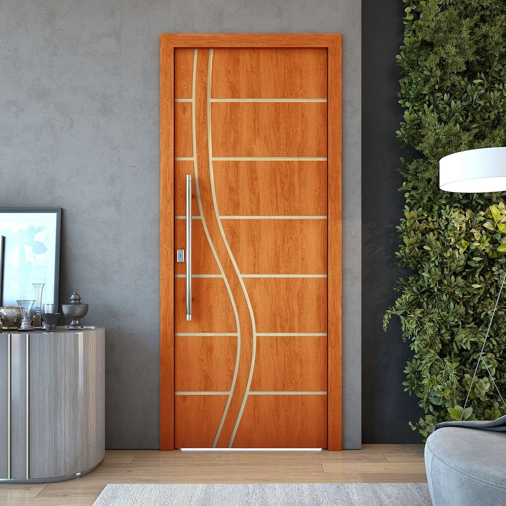 Kit 3 Portas De Madeira Frisada U.V 210cm x 70cm - R70SS