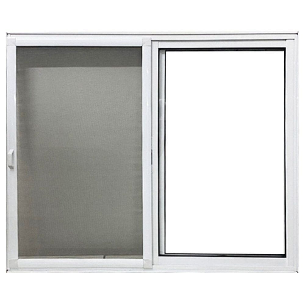 Janela de Alumínio Vitro 2 Folhas com Tela Mosquiteira 100x120 Branco