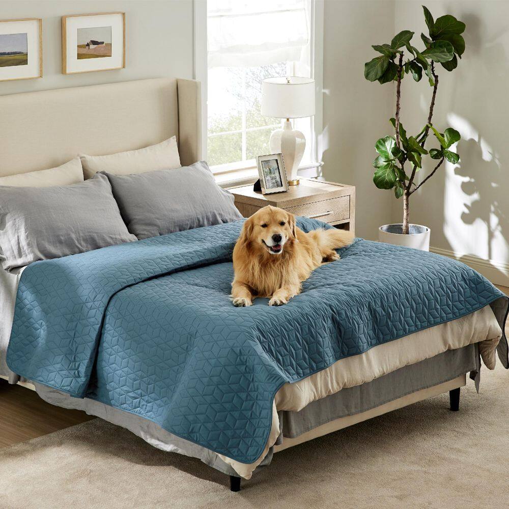 Capa de cama impermeável para cães Bedsure Blue 210x260cm