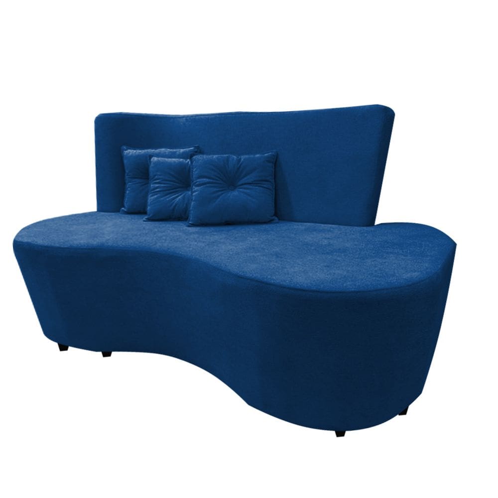 Sofa Curvo Feijão Organico Aliance 147 Marinho