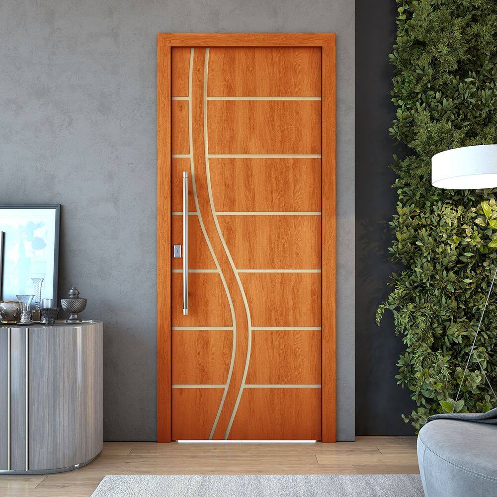 Kit 2 Portas De Madeira Frisada U.V 210cm x 80cm - R70SS