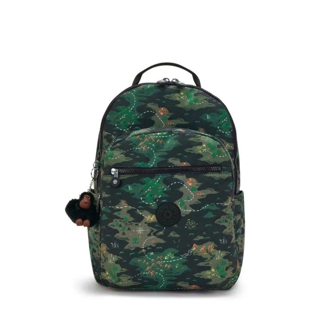 Mochila De Costas Kipling Seoul College Camo Trea