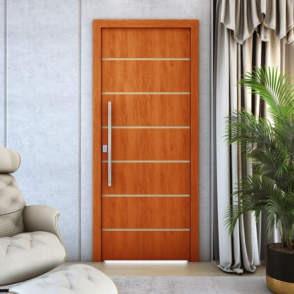 Kit 2 Portas De Madeira Frisada U.V 210cm x 90cm - R70SS