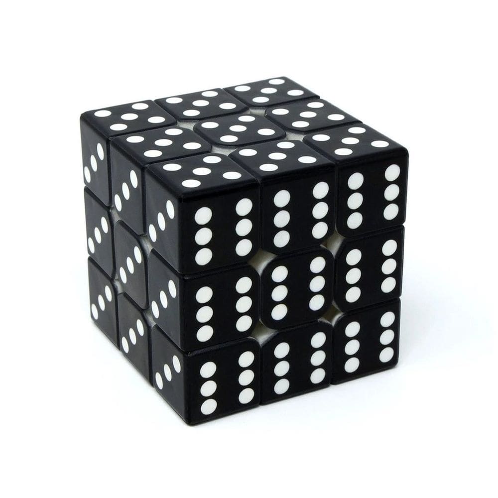 Cubo Mágico Profissional Vinci Cube Dado - Preto (3x3x3)
