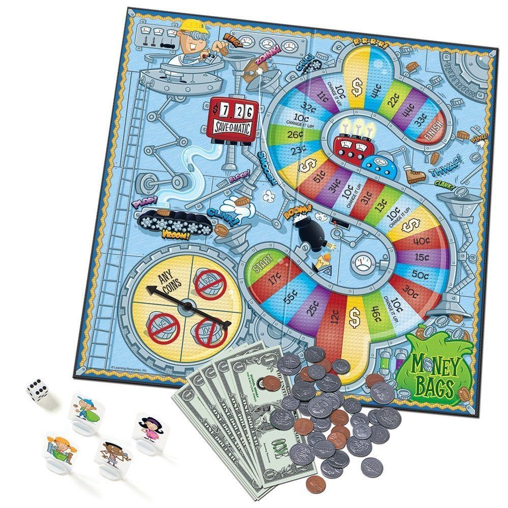 Recursos de aprendizagem de jogos Coin Value Money Bags 7 anos ou mais