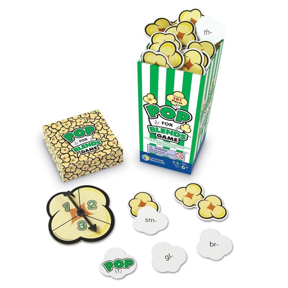 Recursos de aprendizagem de jogos Pop for Blends, Phonics com mais de 6 anos
