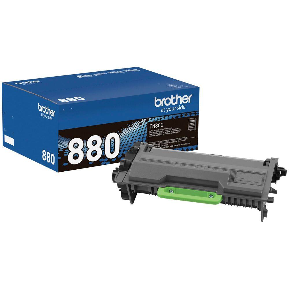 Cartucho de toner Brother TN880 preto com rendimento super alto 12.000p