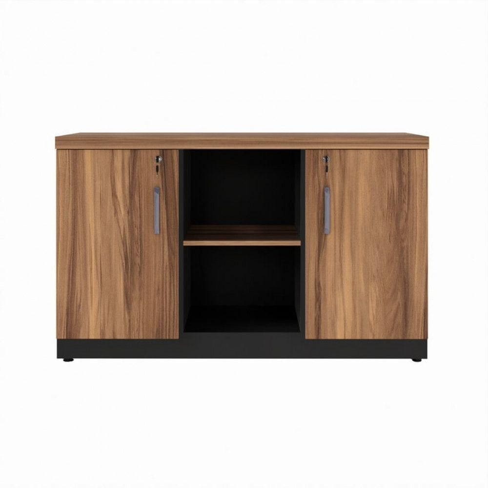 Armário Baixo Office Credenza Web Office Nogal-preto