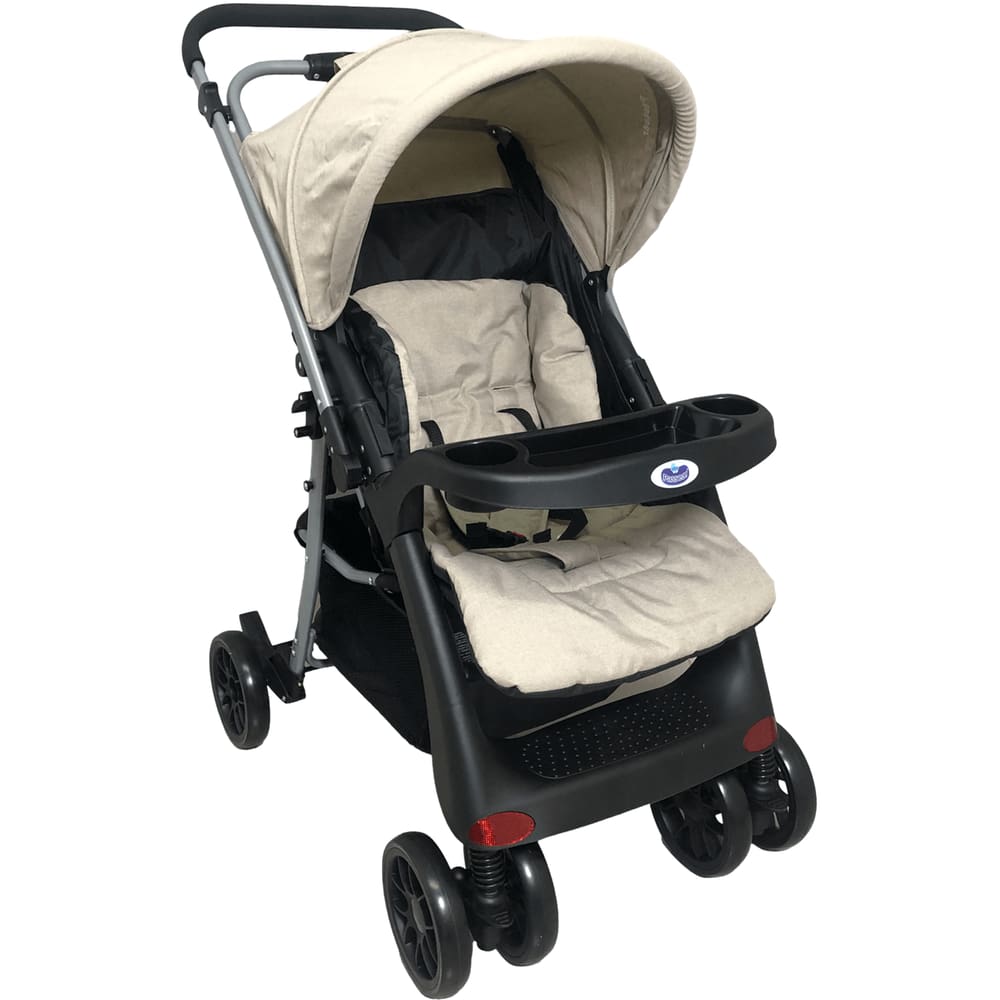 Carrinho de Bebe Passeio Passear Baby Atena Reversivel Cappuccino