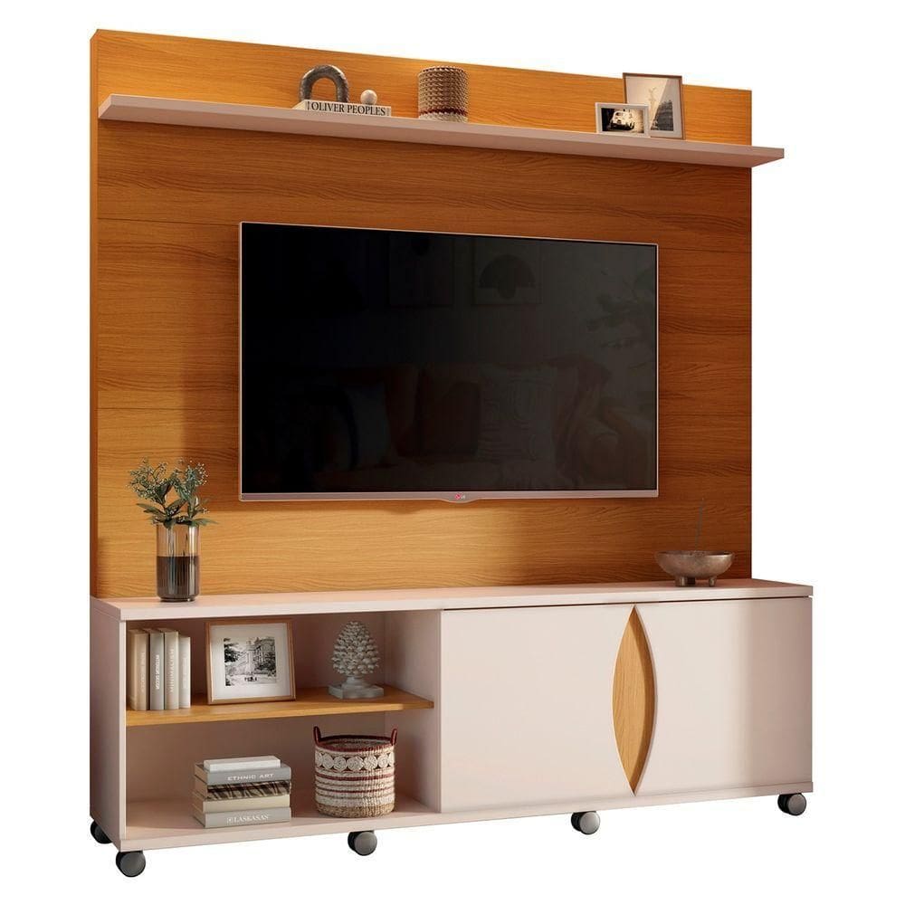 Estante Painel Para Tv 65 180cm Elux H01 Cinamomo-off - Mpozenato