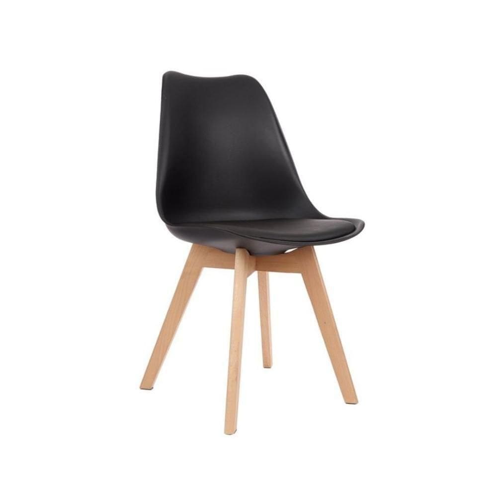Cadeira de Design Tulip Preto para Conforto e Sofisticação