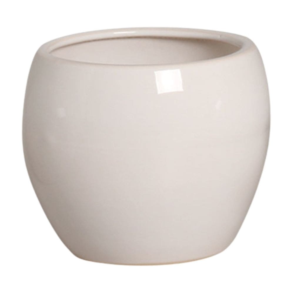 Vaso Cerâmica Esmaltado Linha Intense (15) Branco BURGUINA