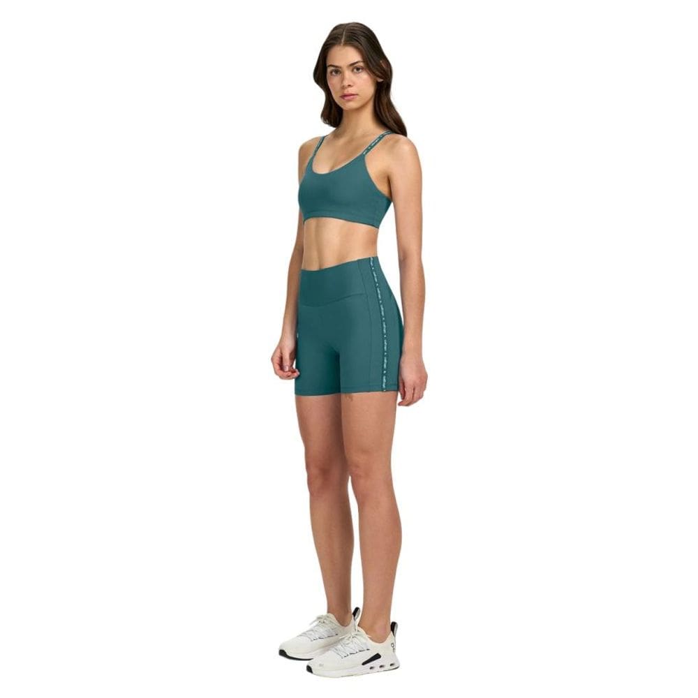 Bermuda Fitness Feminina Meia Coxa Alto Giro Logo 2511102