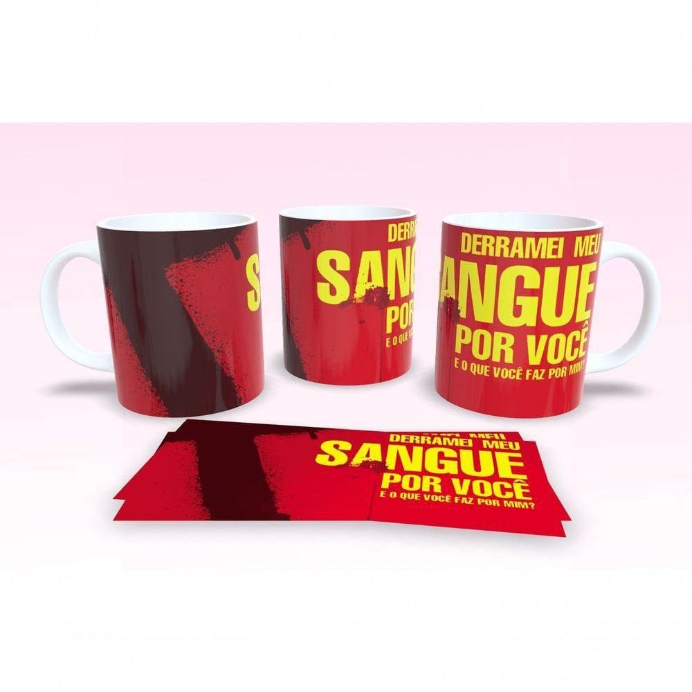 Caneca De Porcelana 325ml Decorada Frases Religiosas Estampa 48