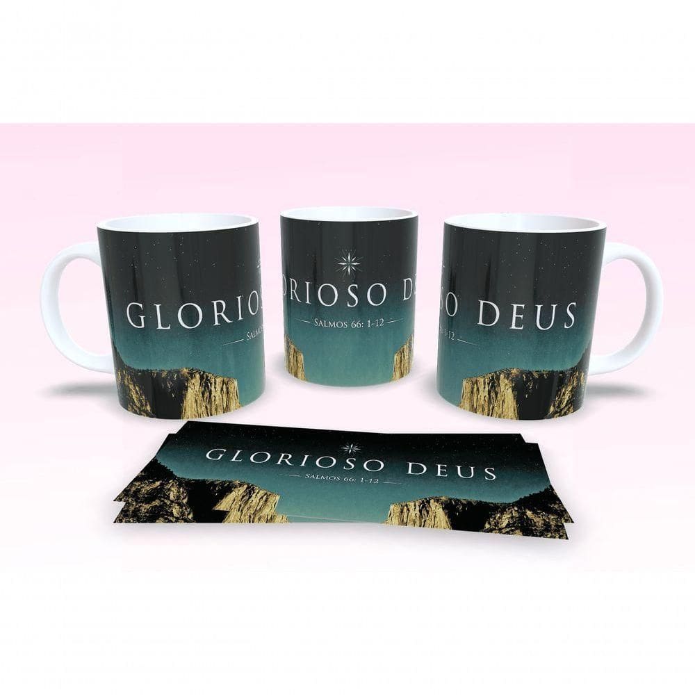 Caneca De Porcelana 325ml Decorada Frases Religiosas Estampa 45