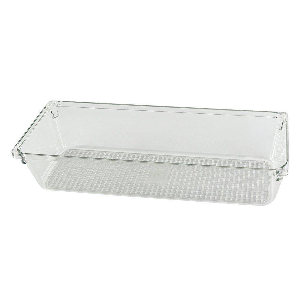 Organizador De Gavetas Transparente 23x7cm Prático Elegante