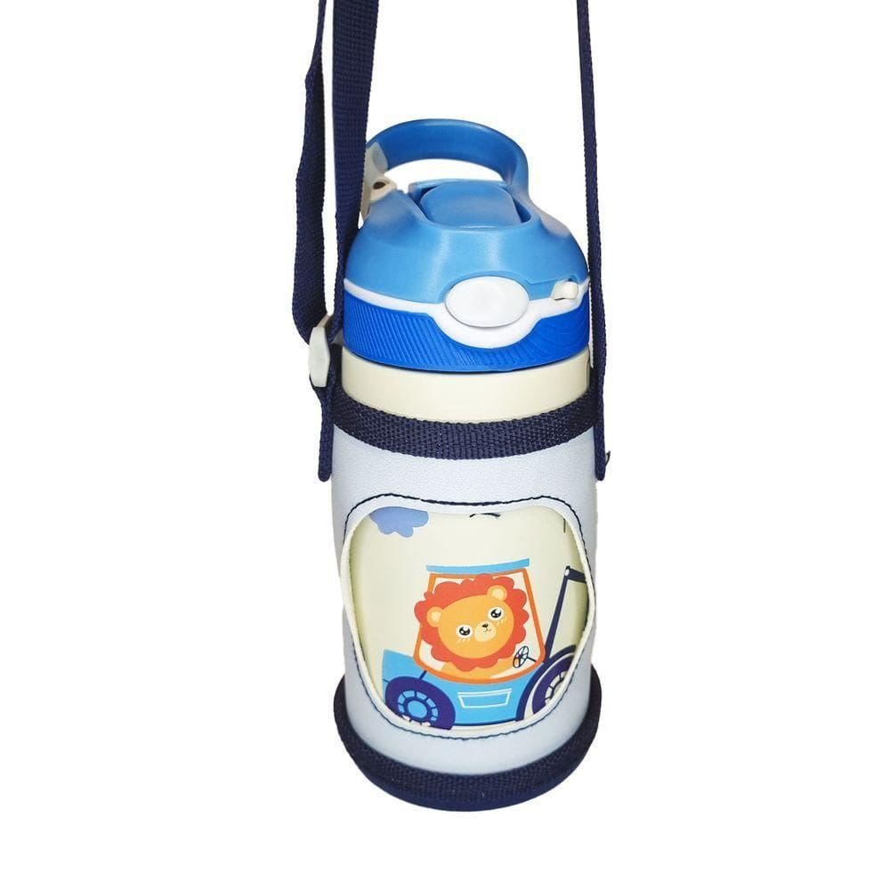 Garrafa Térmica Aduze Com Case Protetora Infantil Leão 400ml