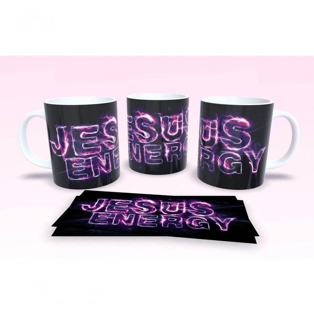 Caneca De Porcelana 325ml Decorada Frases Religiosas Estampa 50