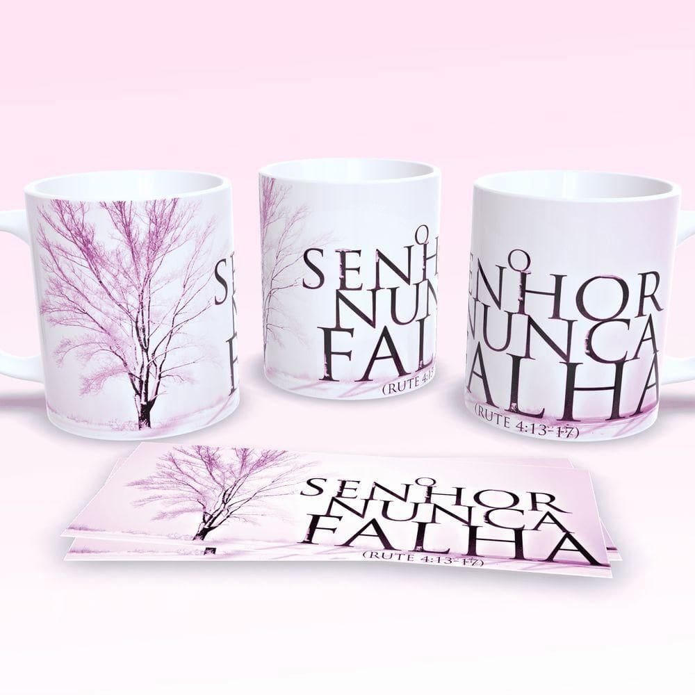 Caneca De Porcelana 325ml Decorada Frases Religiosas Estampa 5